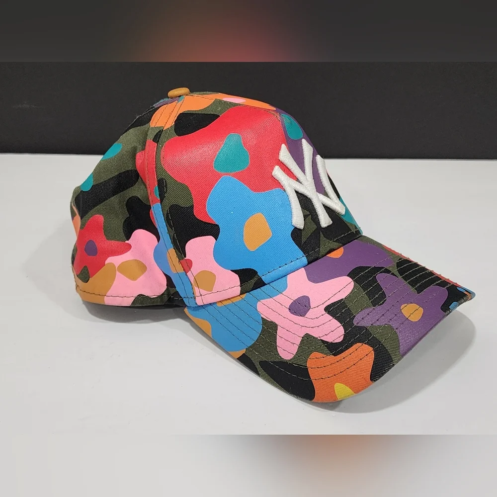 New Era 9FORTY New York Yankees Colorful Camouflage Cap NY Camo Hat - Picture 7 of 13